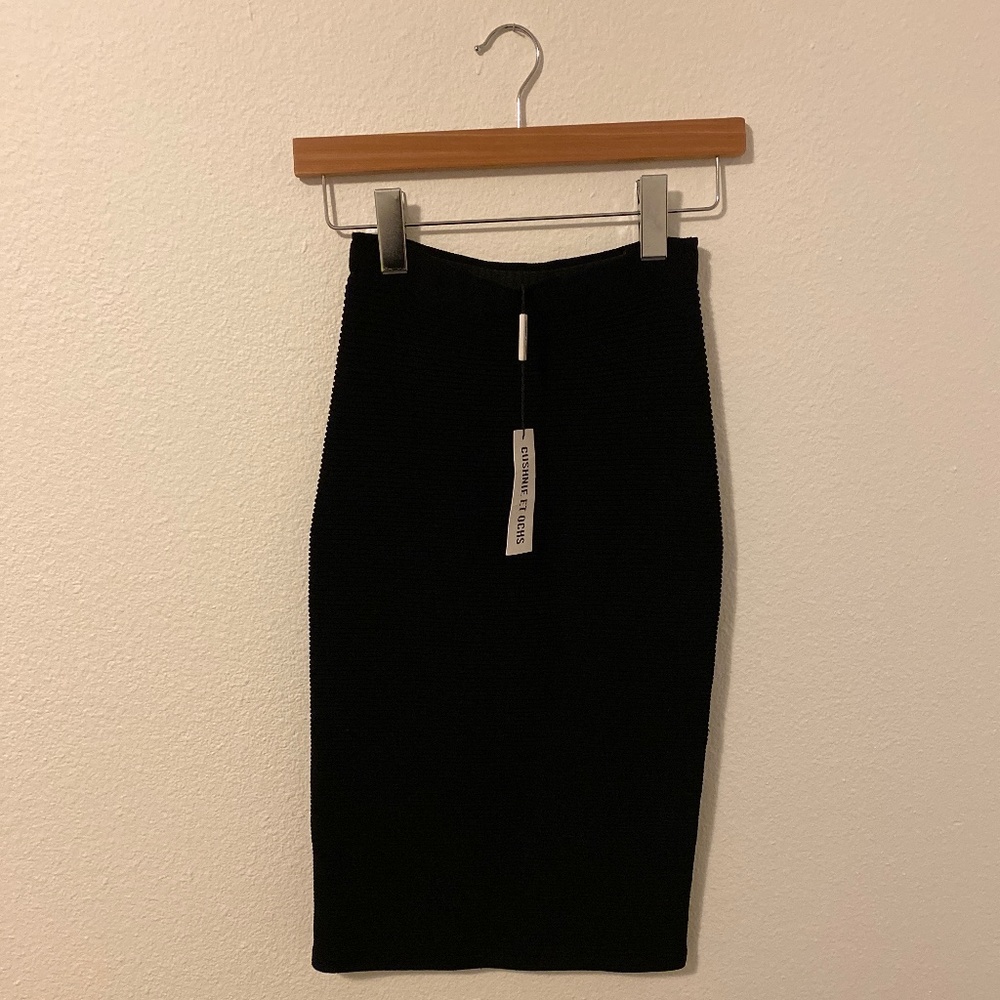 Cushnie et Ochs black stretch tight pencil skirt size s